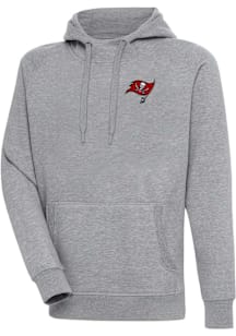 Antigua Tampa Bay Buccaneers Mens Grey Victory Big and Tall Hooded Sweatshirt
