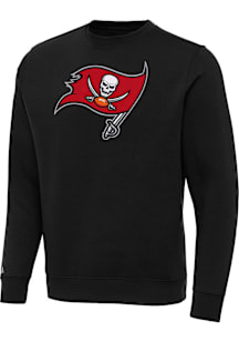 Antigua Tampa Bay Buccaneers Mens Black Full Front Victory Big and Tall Crew Sweatshirt