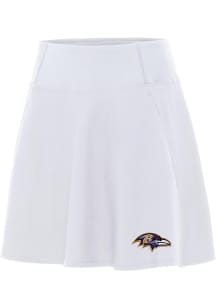 Antigua Baltimore Ravens Womens White Chip Skort Skirt