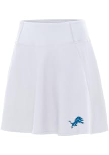 Antigua Detroit Lions Womens White Logo Chip Skort Skirt