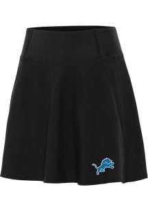 Antigua Detroit Lions Womens Black Logo Chip Skort Skirt