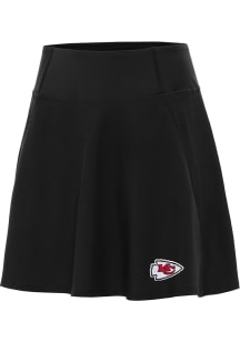 Antigua Kansas City Chiefs Womens Black Logo Chip Skort Skirt