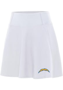 Antigua Los Angeles Chargers Womens White Chip Skort Skirt