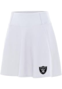 Antigua Las Vegas Raiders Womens White Chip Skort Skirt