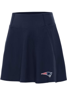 Antigua New England Patriots Womens Navy Blue Chip Skort Skirt