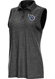 Antigua Tennessee Titans Womens Black Recap Polo Shirt