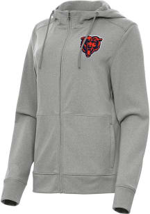 Antigua Chicago Bears Womens Grey Alternate Seeker Light Weight Jacket