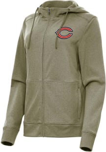 Antigua Chicago Bears Womens Olive Seeker Light Weight Jacket