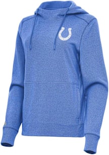 Antigua Indianapolis Colts Womens Blue Justice Hooded Sweatshirt