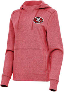 Antigua San Francisco 49ers Womens Red Justice Hooded Sweatshirt