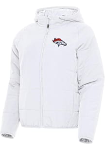 Antigua Denver Broncos Womens White Universe Filled Jacket