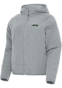 Antigua New York Jets Womens Grey Universe Filled Jacket