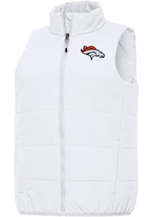 Antigua Denver Broncos Womens White Experience Vest