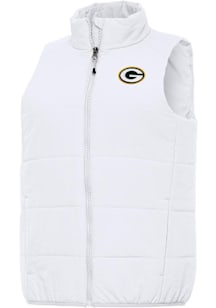 Antigua Green Bay Packers Womens White Experience Vest