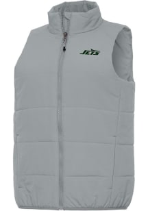 Antigua New York Jets Womens Grey Experience Vest