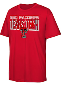 Texas Tech Red Raiders Youth Red Fade to Black Short Sleeve T-Shirt