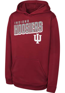 Youth Cardinal Indiana Hoosiers Cyber Punk Long Sleeve Hood