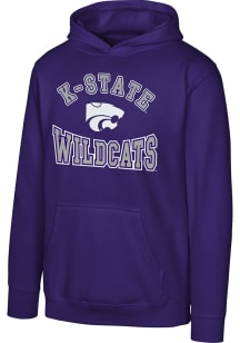 Youth Purple K-State Wildcats Home Town Long Sleeve Hooded Sweatshirt