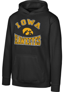 Youth Black Iowa Hawkeyes Home Town Long Sleeve Hooded Sweatshirt