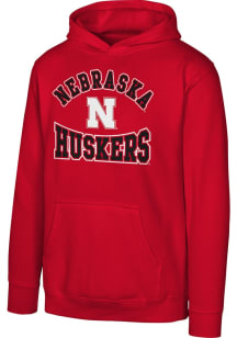 Youth Red Nebraska Cornhuskers Home Town Long Sleeve Hooded Sweatshirt