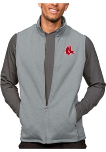 Antigua Boston Red Sox Mens Grey Course Sleeveless Jacket