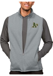 Antigua Oakland Athletics Mens Grey Course Sleeveless Jacket