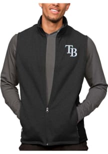 Antigua Tampa Bay Rays Mens Black Course Sleeveless Jacket