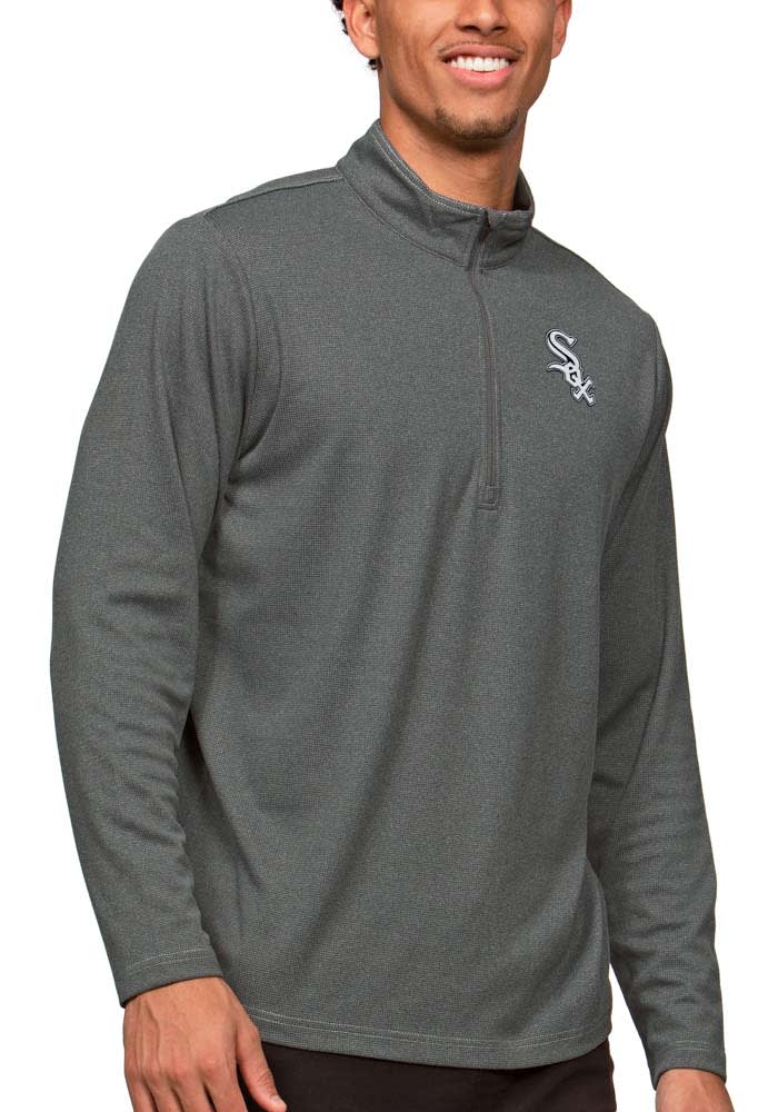 A A A A！ Antigua Chicago White Sox Mens CHARCOAL Epic Pullover - 13310472