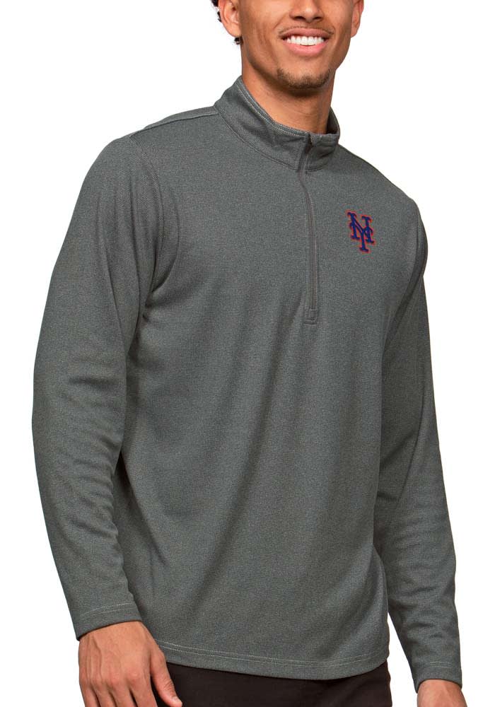 Antigua New York Mets Mens Charcoal Epic Pullover Jackets