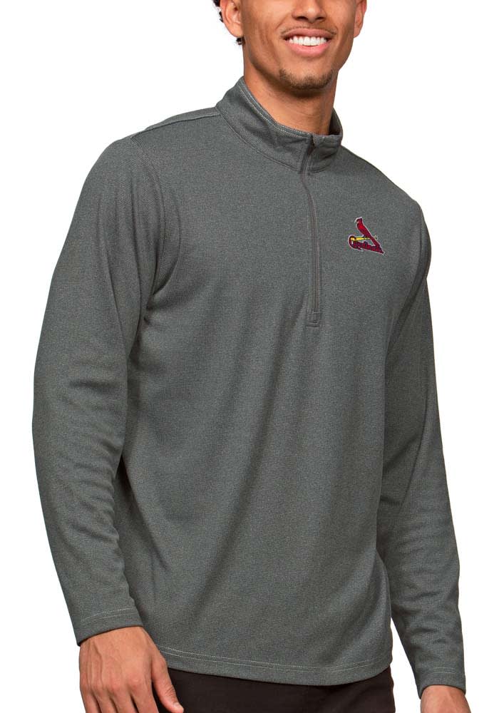 Antigua St Louis Cardinals Mens Epic Pullover - CHARCOAL