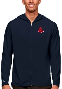 Antigua Boston Red Sox Mens Navy Blue Legacy Long Sleeve Full Zip Jacket