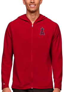 Antigua Los Angeles Angels Mens Red Legacy Long Sleeve Full Zip Jacket