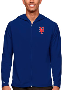 Antigua New York Mets Mens Blue Legacy Long Sleeve Full Zip Jacket