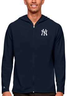Antigua New York Yankees Mens Navy Blue Legacy Long Sleeve Full Zip Jacket