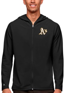 Antigua Oakland Athletics Mens Black Legacy Long Sleeve Full Zip Jacket