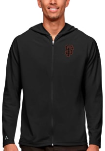 Antigua San Francisco Giants Mens Black Legacy Long Sleeve Full Zip Jacket