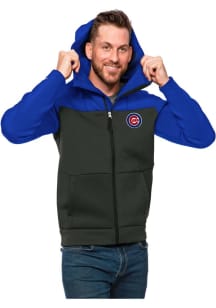 Antigua Chicago Cubs Mens Blue Protect Long Sleeve Full Zip Jacket