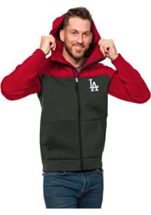 Antigua Los Angeles Dodgers Mens Red Protect Long Sleeve Full Zip Jacket