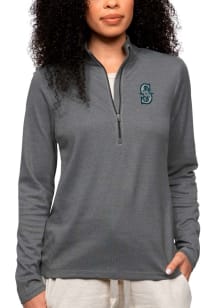 Antigua Seattle Womens Charcoal Epic 1/4 Zip Pullover