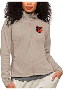 Antigua Baltimore Orioles Womens Oatmeal Course Light Weight Jacket