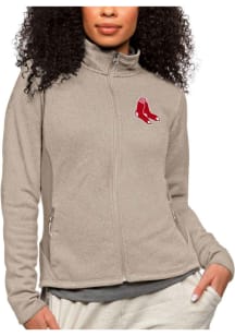 Antigua Boston Red Sox Womens Oatmeal Course Light Weight Jacket