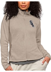 Antigua Chicago White Sox Womens Oatmeal Course Light Weight Jacket