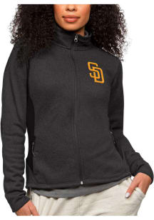Antigua San Diego Padres Womens Black Course Light Weight Jacket