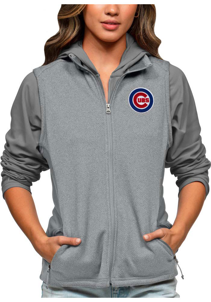 Chicago Cubs Cutter & Buck Mainsail Full-Zip Hooded Jacket - Heather  Charcoal/Heather Gray