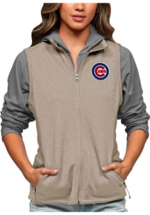 Antigua Chicago Cubs Womens Oatmeal Course Vest
