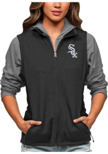 Antigua Chicago White Sox Womens Black Course Vest