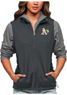 Antigua Oakland Athletics Womens Charcoal Course Vest
