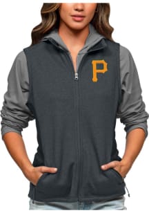 Antigua Pittsburgh Pirates Womens Charcoal Course Vest