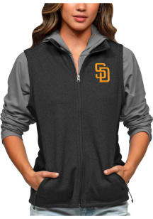 Antigua San Diego Padres Womens Black Course Vest