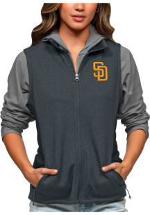 Antigua San Diego Padres Womens Charcoal Course Vest